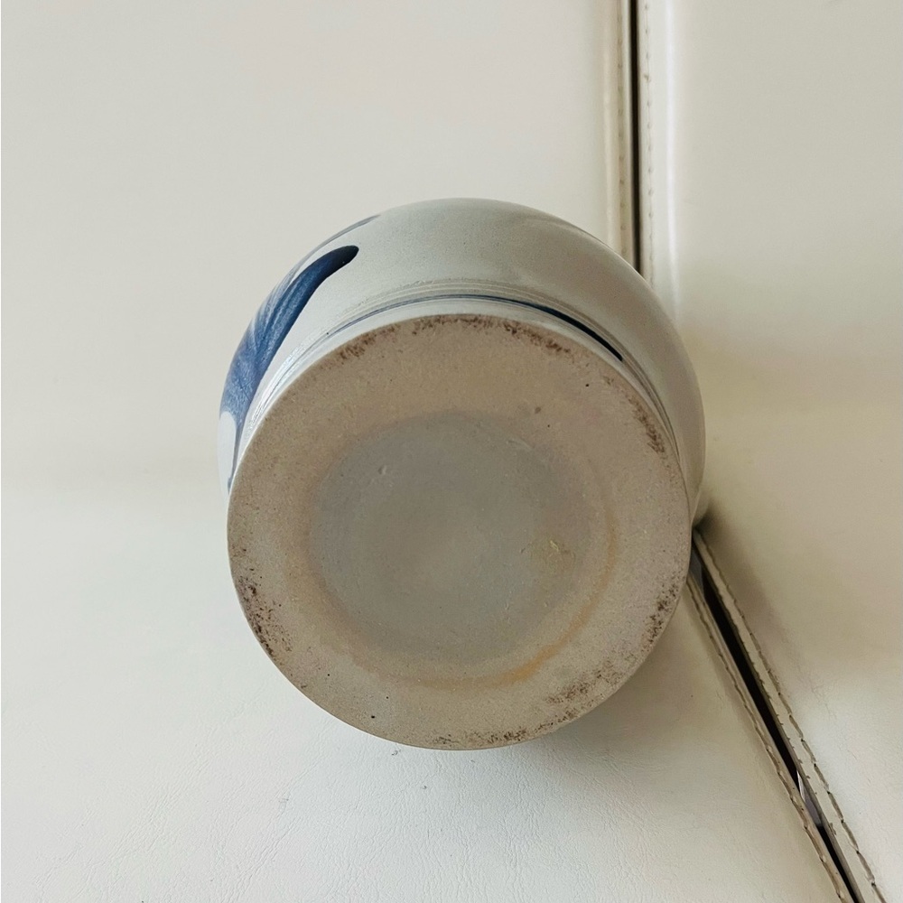 Blue and Gray Ceramic Pitcher - Picture 8 of 11